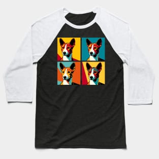 Basenji Pop Art - Dog Lovers Baseball T-Shirt